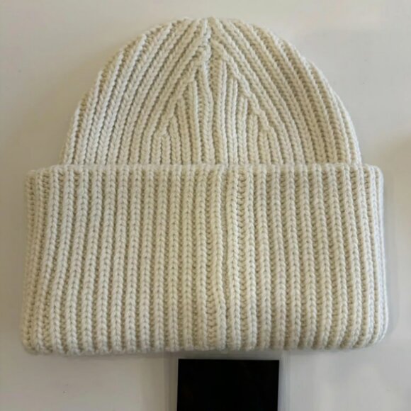 Acne Studios Smile Face Wool White Bernie Hat - Picture 2 of 4